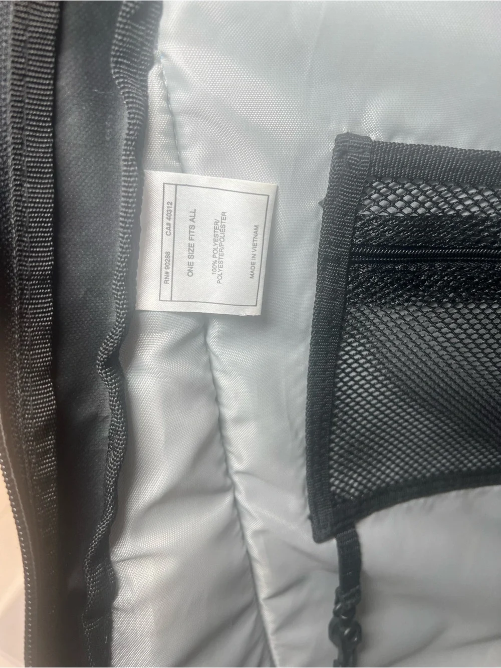 Rare adidas Baby Blue and Black Slingback Spring Load Backpack with Mesh Front. - Picture 11 of 16